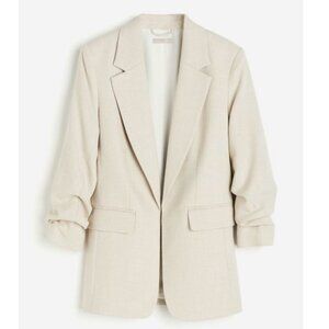 H&M Gathered Sleeve Jacket Size XL